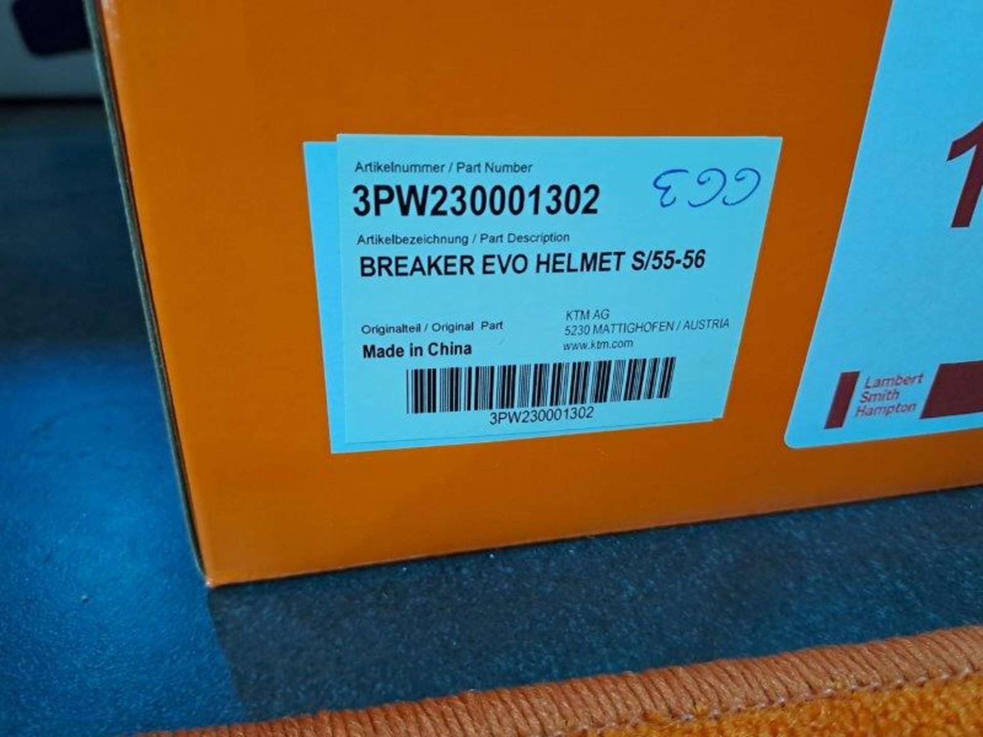 KTM Breaker Evo S-55-56 Motorbike Helmet - Image 3 of 6
