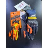 KTM Vast Goretex Glove and Gravity FX Glove Medium Motorbike Gloves