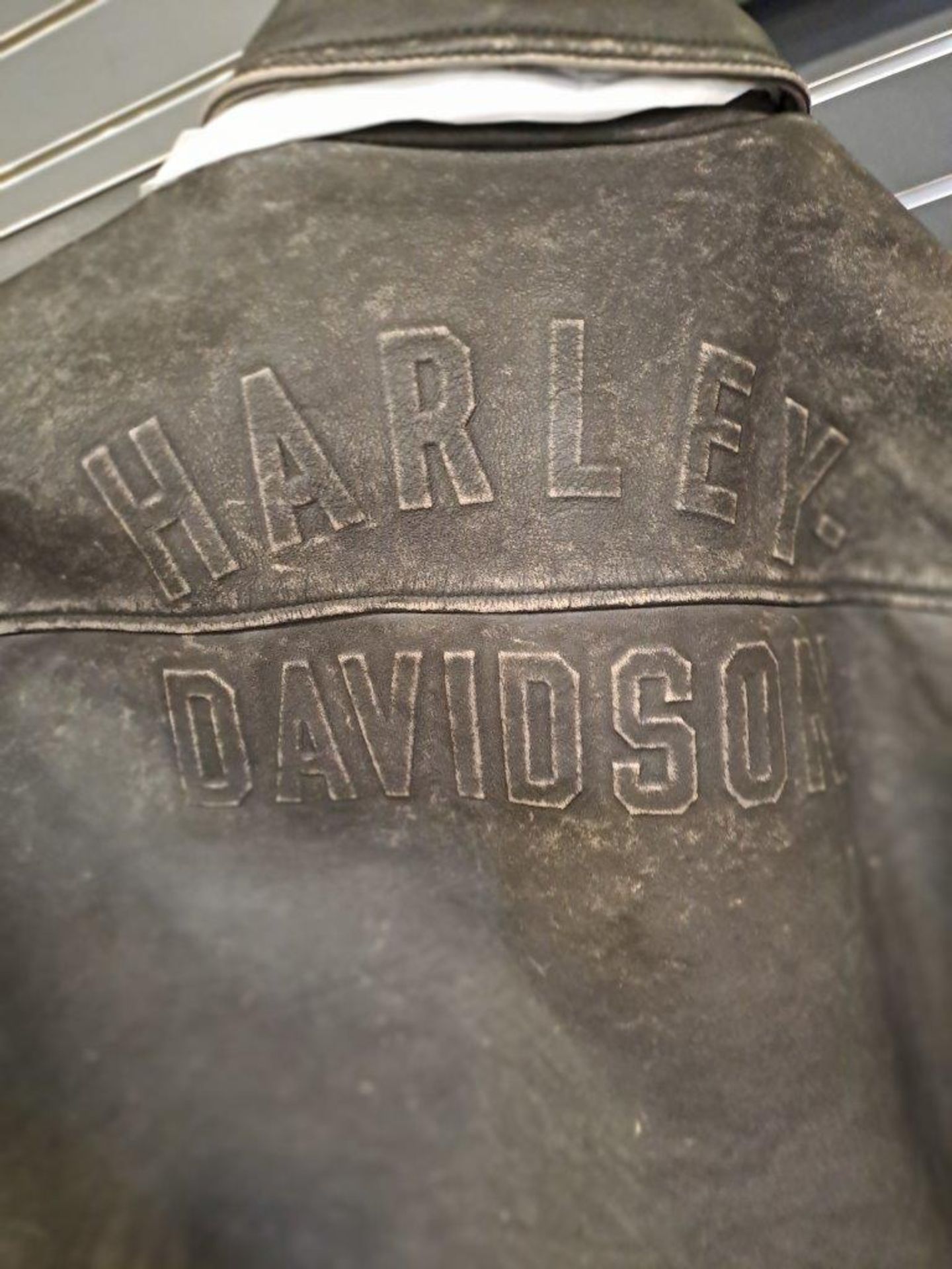 Harley Davidson Leather Black Large Mens Jacket - Bild 8 aus 10