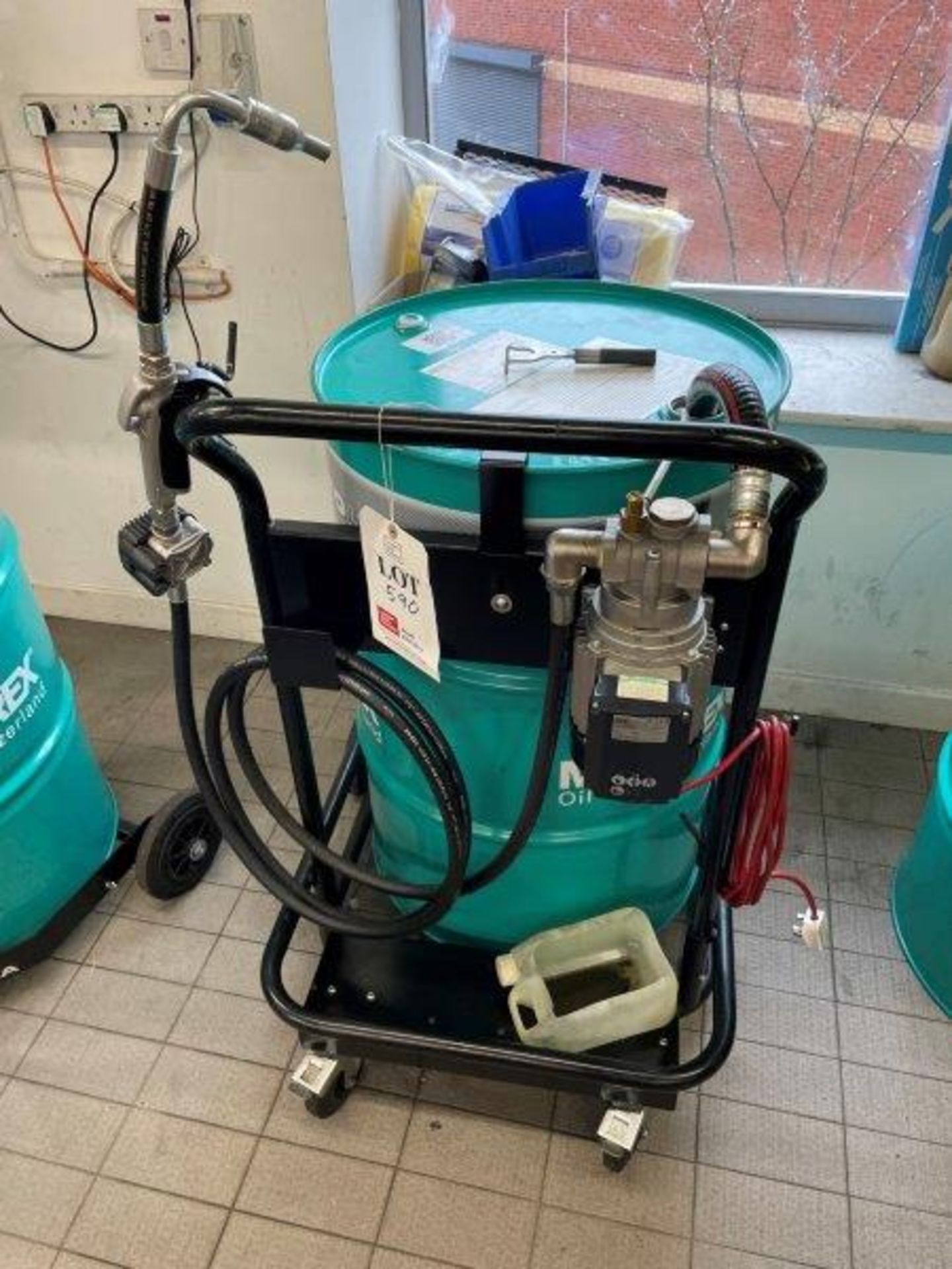 Piusi F0026300D Mobile Oil Barrel Trolley and pump (2015)