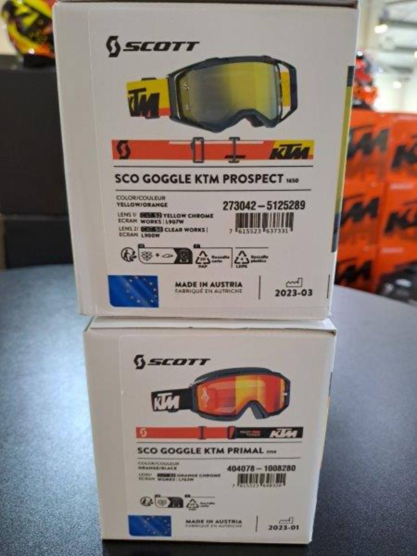 KTM Scott Prospect and KTM Primal Motorbike Goggles - Image 2 of 6