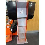 4 Tier Double sided Metal Leaflet Display Stand