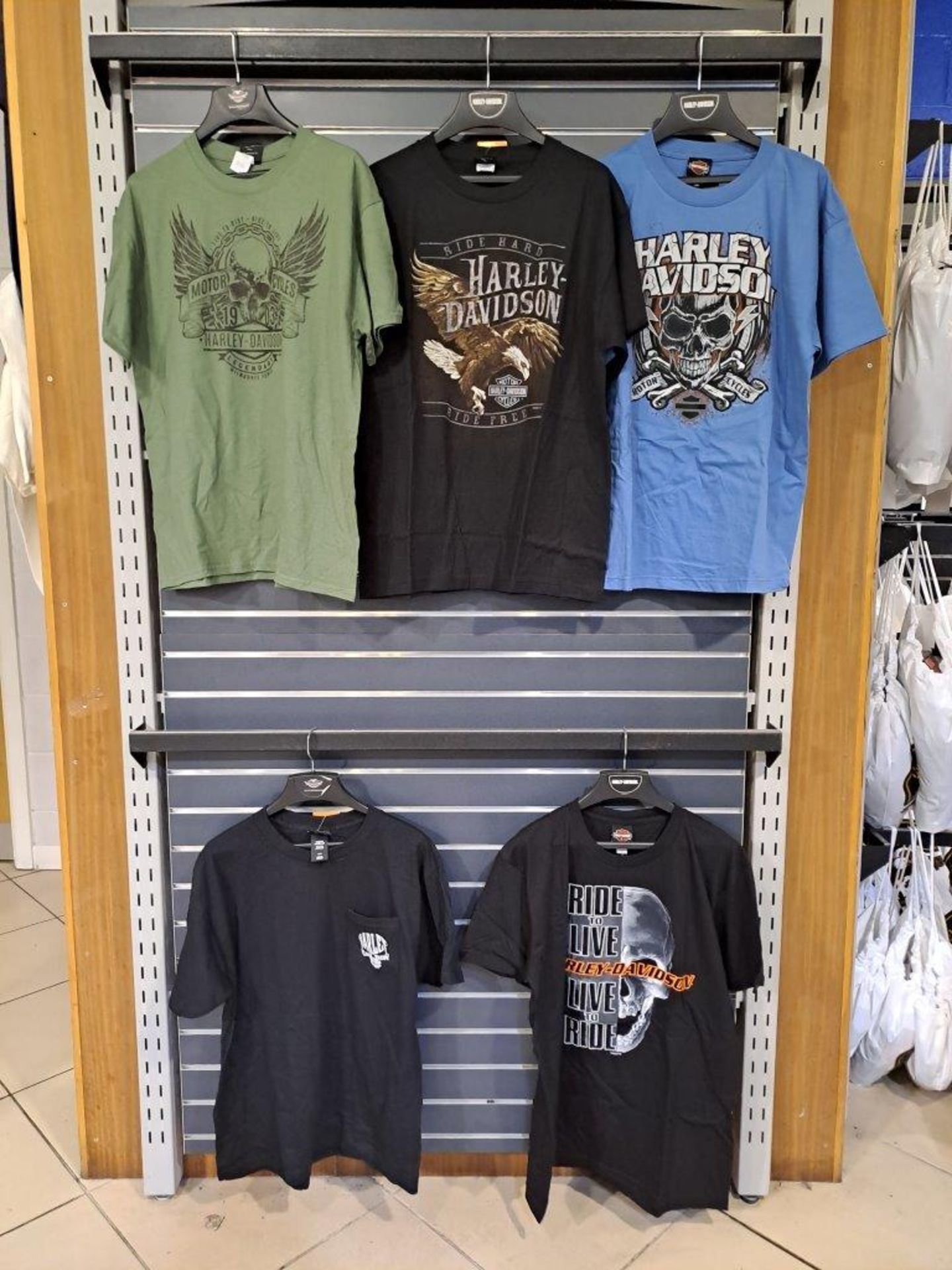 5 x Harley Davidson Large Mens T-Shirts