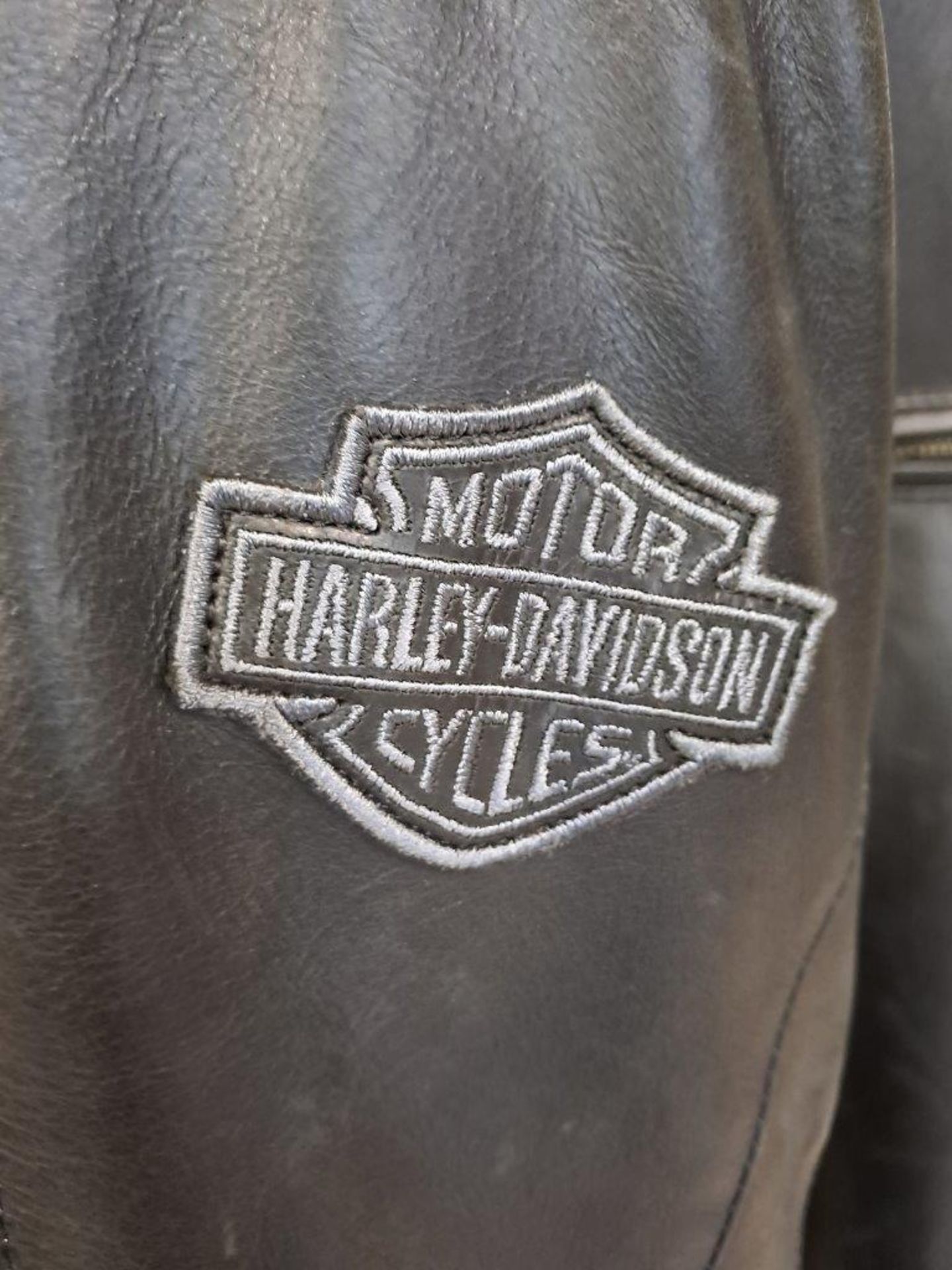 Harley Davidson Leather Reflective Skull 3XL Jacket - Image 5 of 8