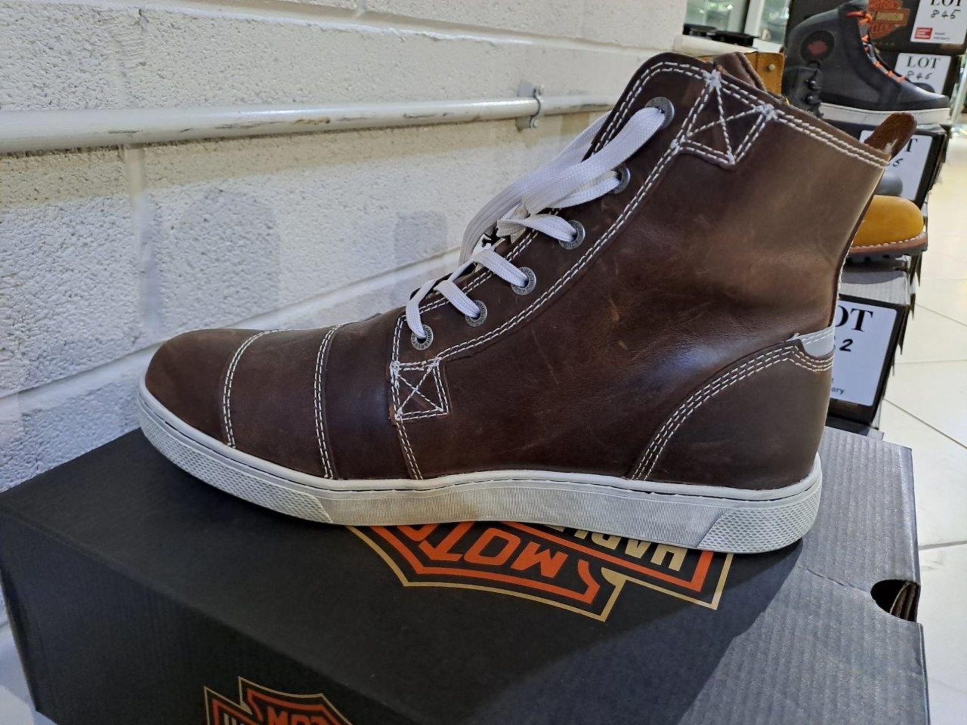 Harley Davidson Steinman Size 11 Mens Boots - Image 3 of 6