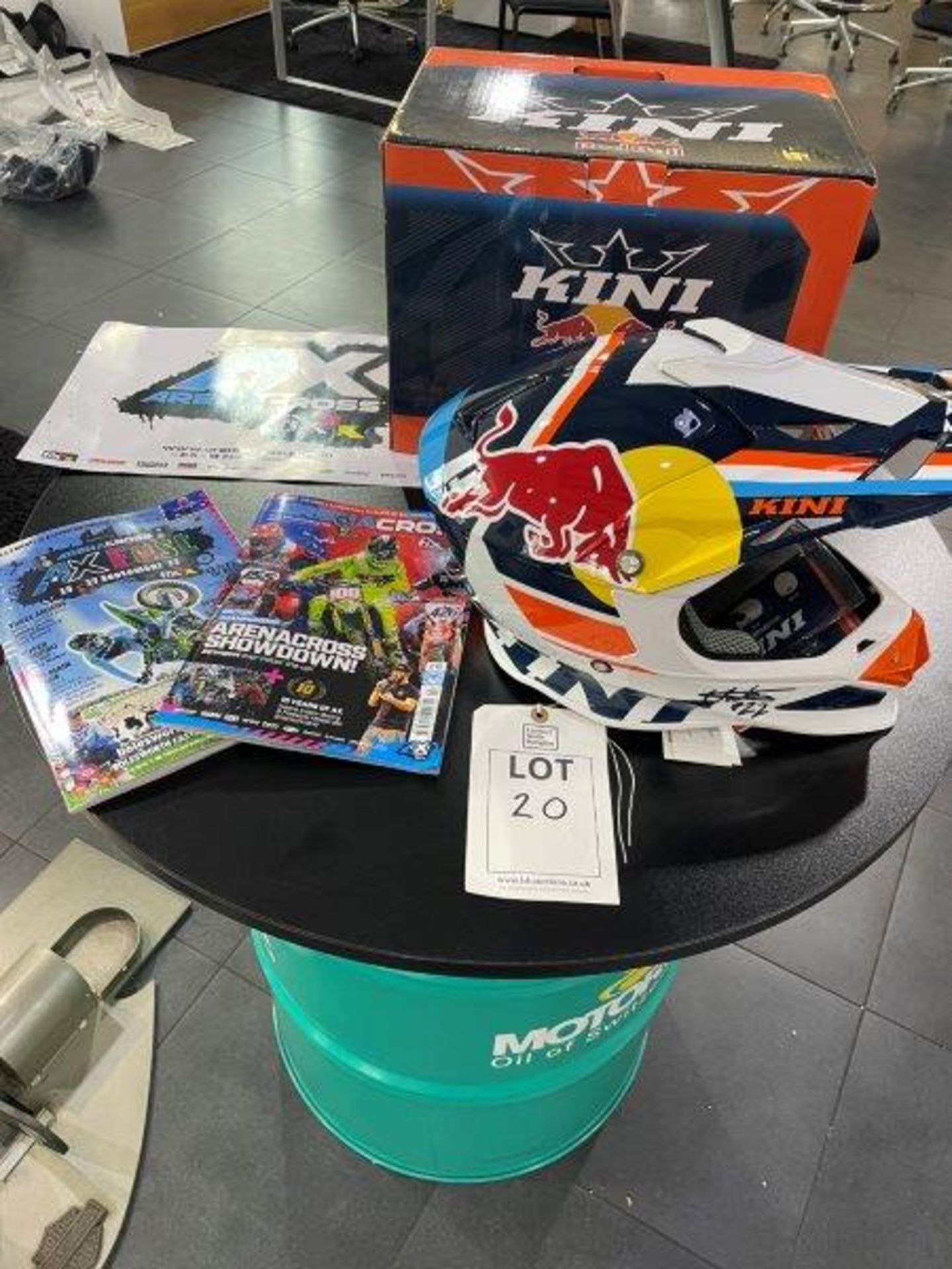 KINI Redbull Autographed Competition Motorbike Helmet