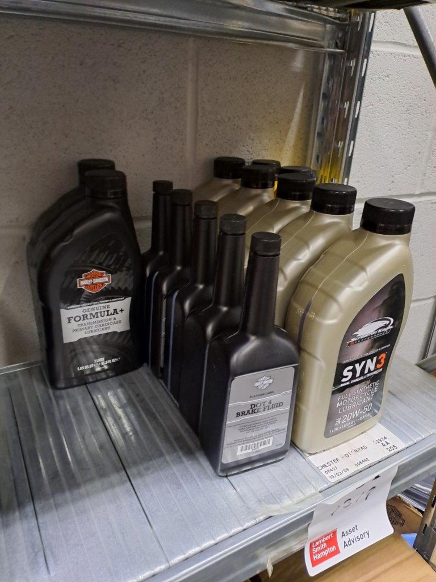 Quantity of Harley Davidson Transmission fluid, Oil & Brake fluid - Image 2 of 5