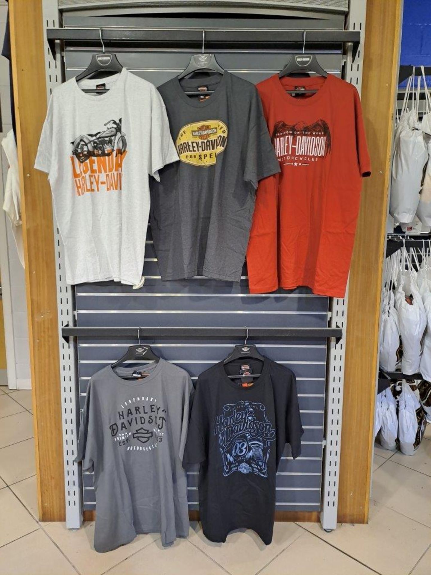 5 x Harley Davidson 2XL Mens T-Shirts