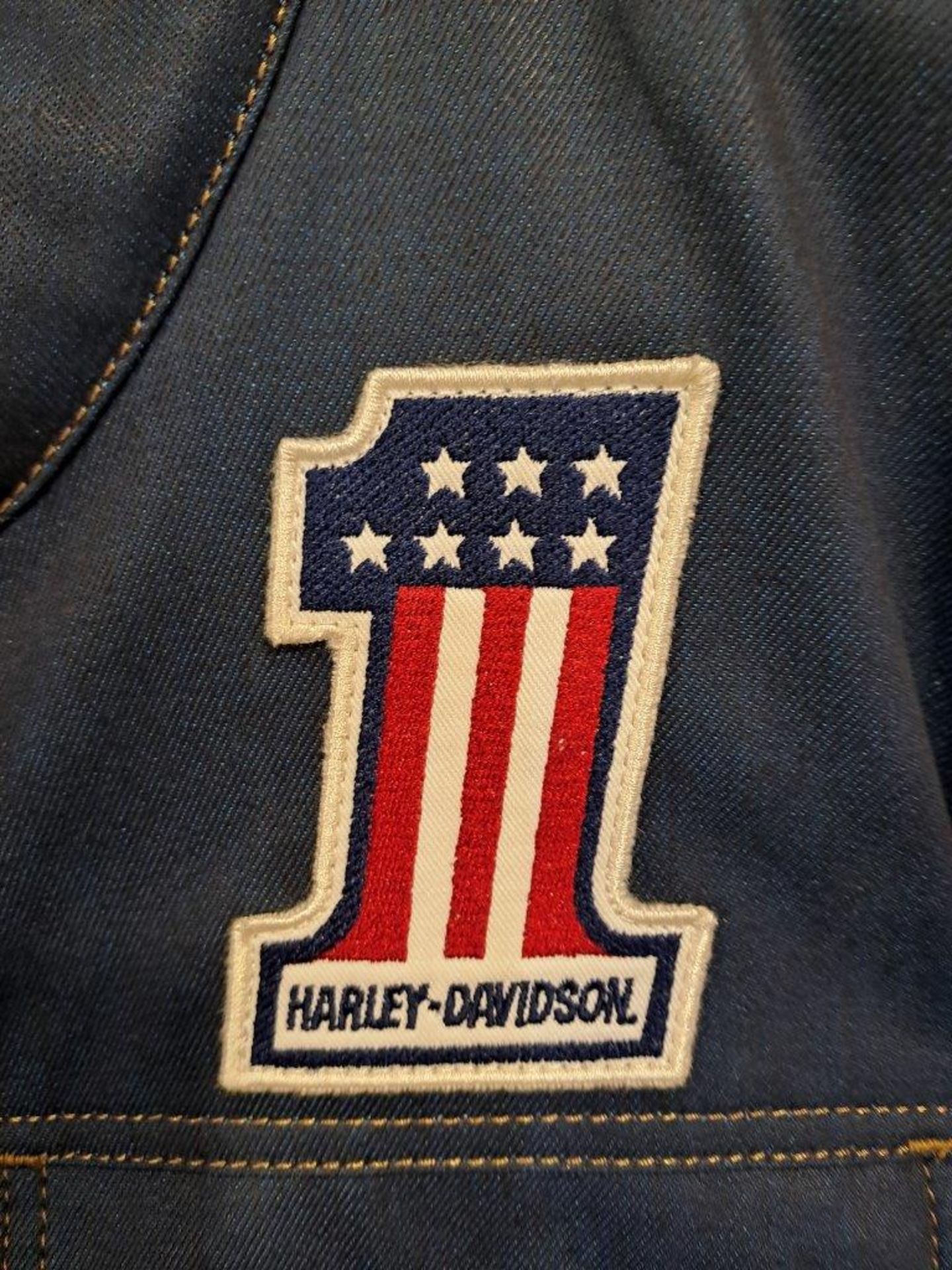 Harley Davidson Arterial Denim 2XL Mens Jacket - Image 4 of 9