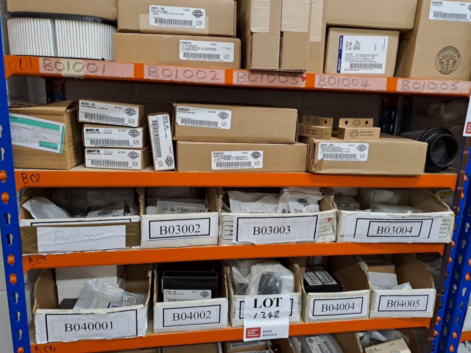 Quantity of Harley Davidson parts, to 4 shelves as pictured - Image 3 of 5