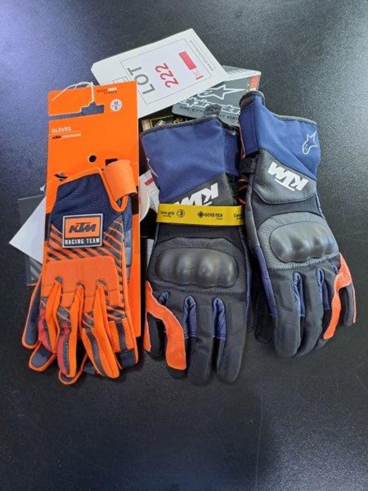 KTM Vast Goretex Glove and Spped Glove Medium Motorbike Gloves