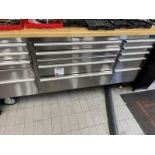 SGS Large Mobile Stainless Steel toolbox, 15 Drawer