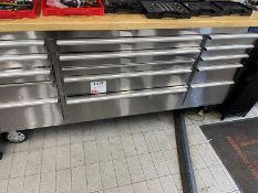 SGS Large Mobile Stainless Steel toolbox, 15 Drawer
