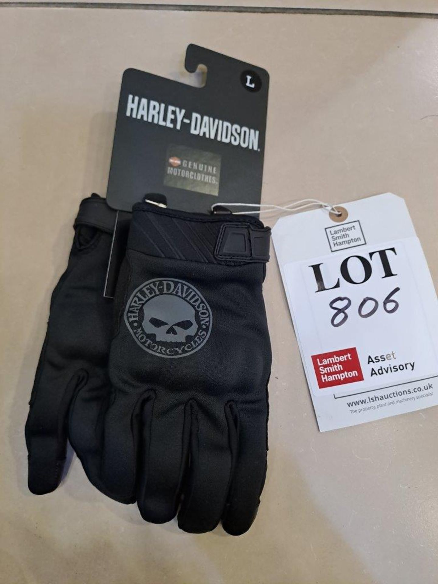 Harley Davidson Skull Large Motorcycle Gloves