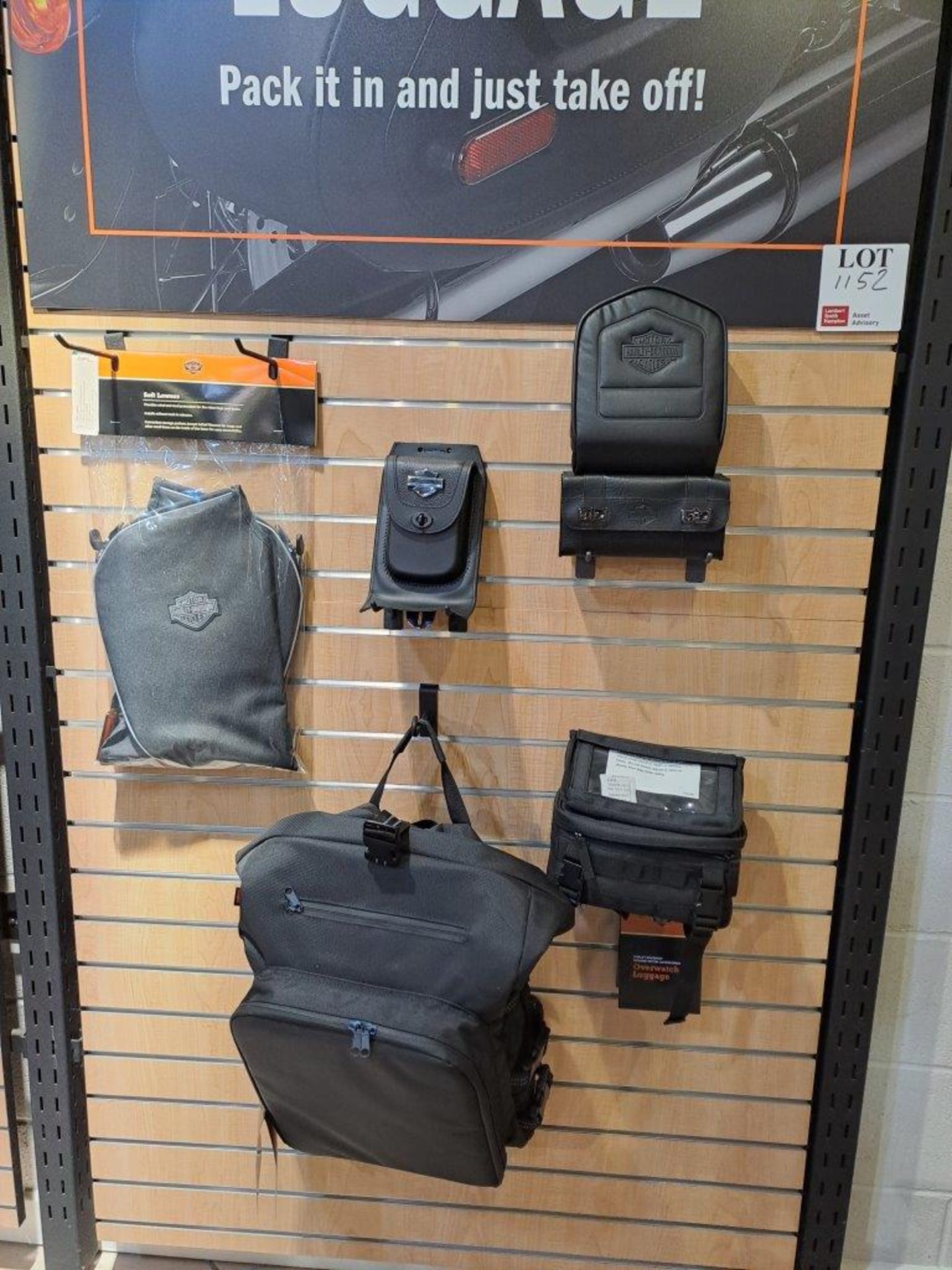 Quantity of Harley Davidson Parts & Accessories, to Retail Display board as Pictured