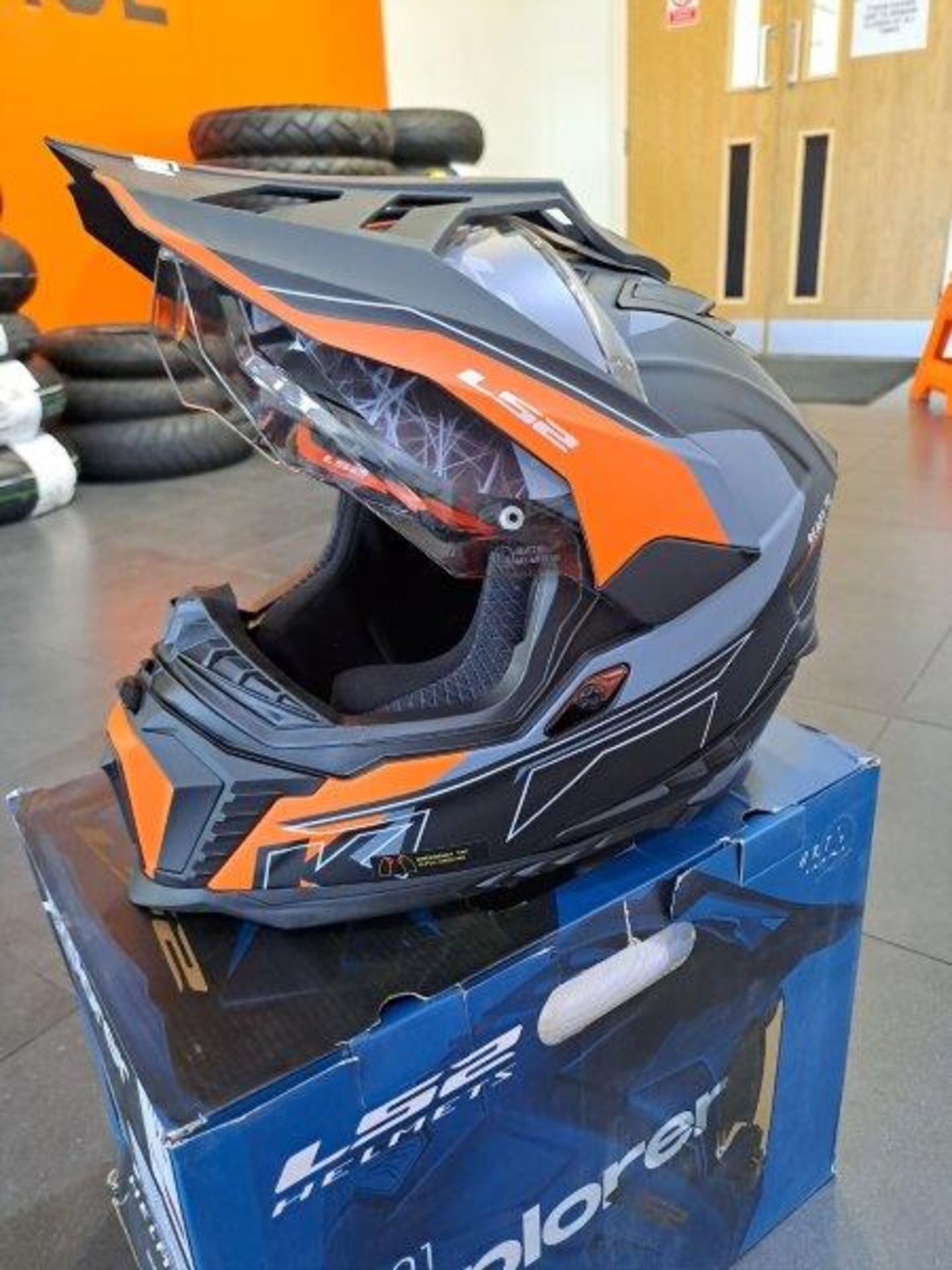 KTM-LS2 MX701 Explorer Alter XXL Motorbike Helmet - Image 5 of 7