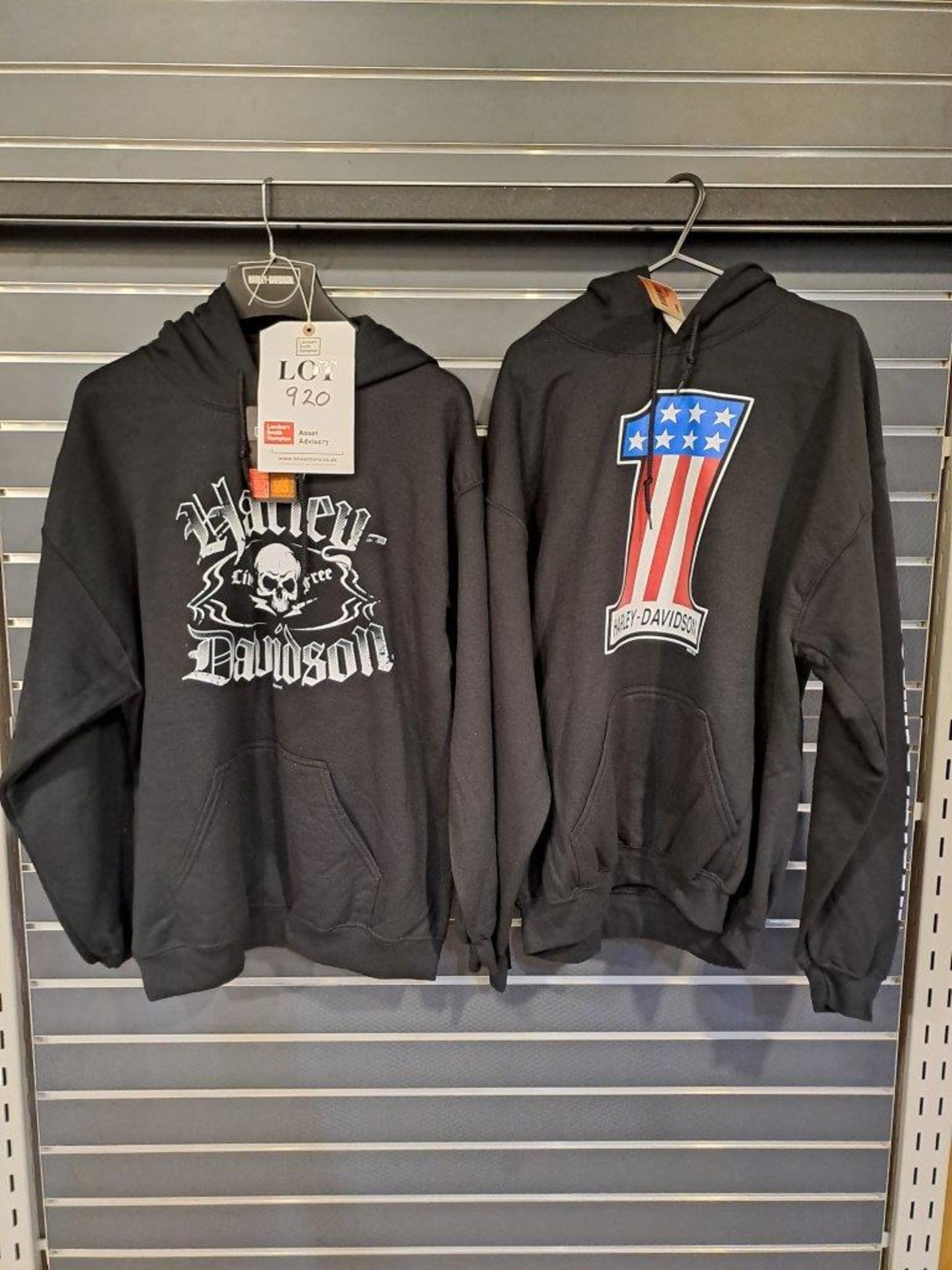 2 x Harley Davidson L Mens Hoodies