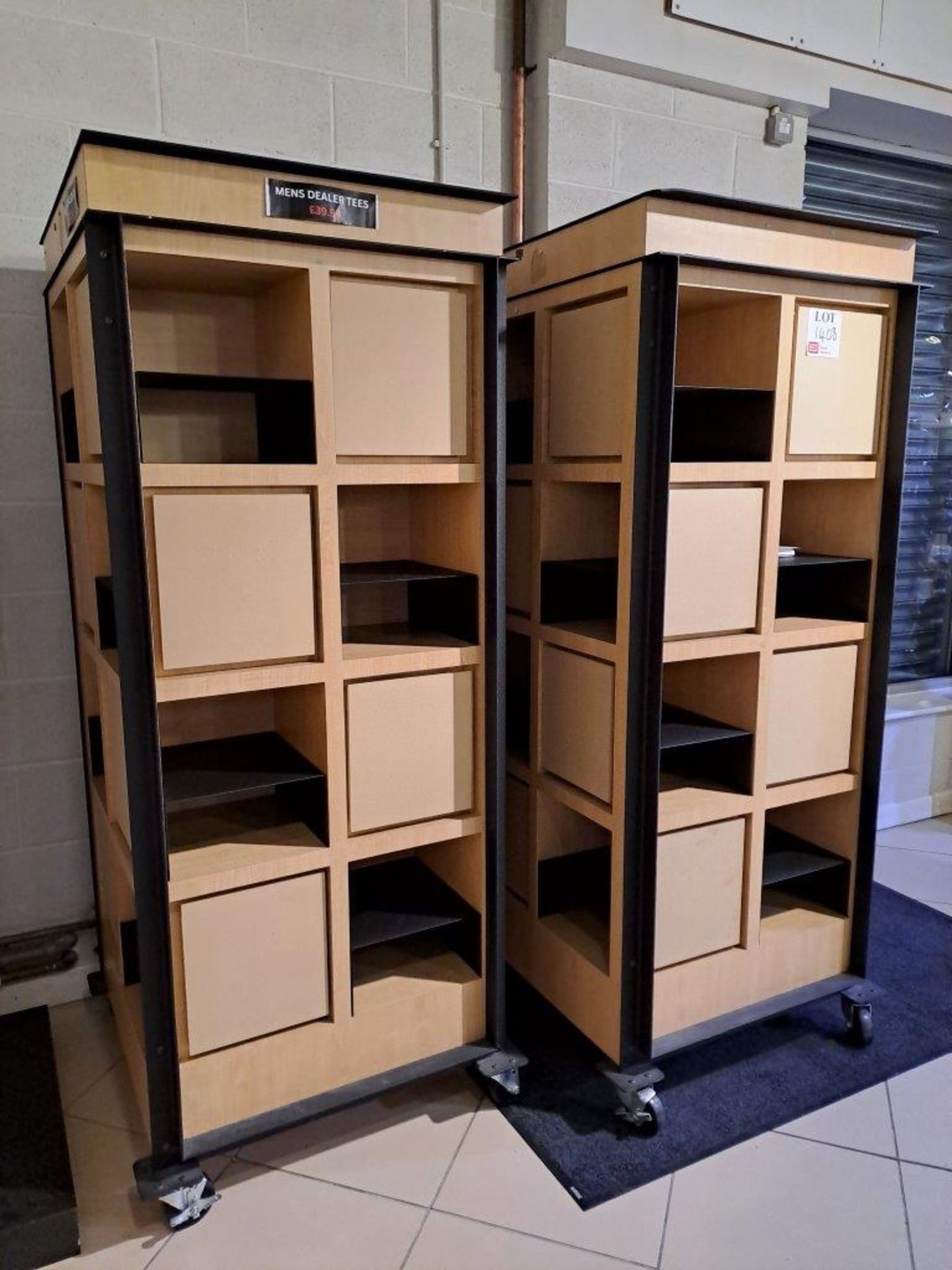 2 x Mobile T-Shirt Display/Storage units - Image 3 of 5