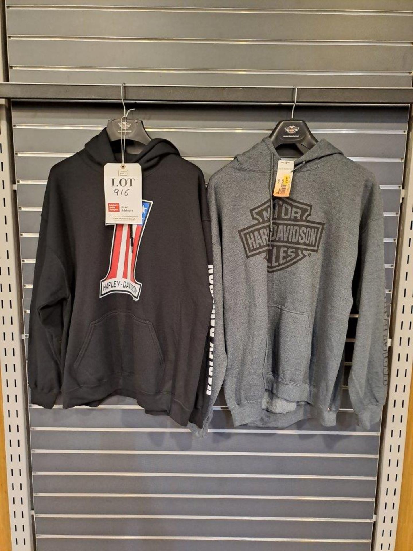 2 x Harley Davidson XL Mens Hoodies