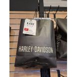 Harley Davidson Bag of Patches, Pins, Bells and other Merchandise as pictured