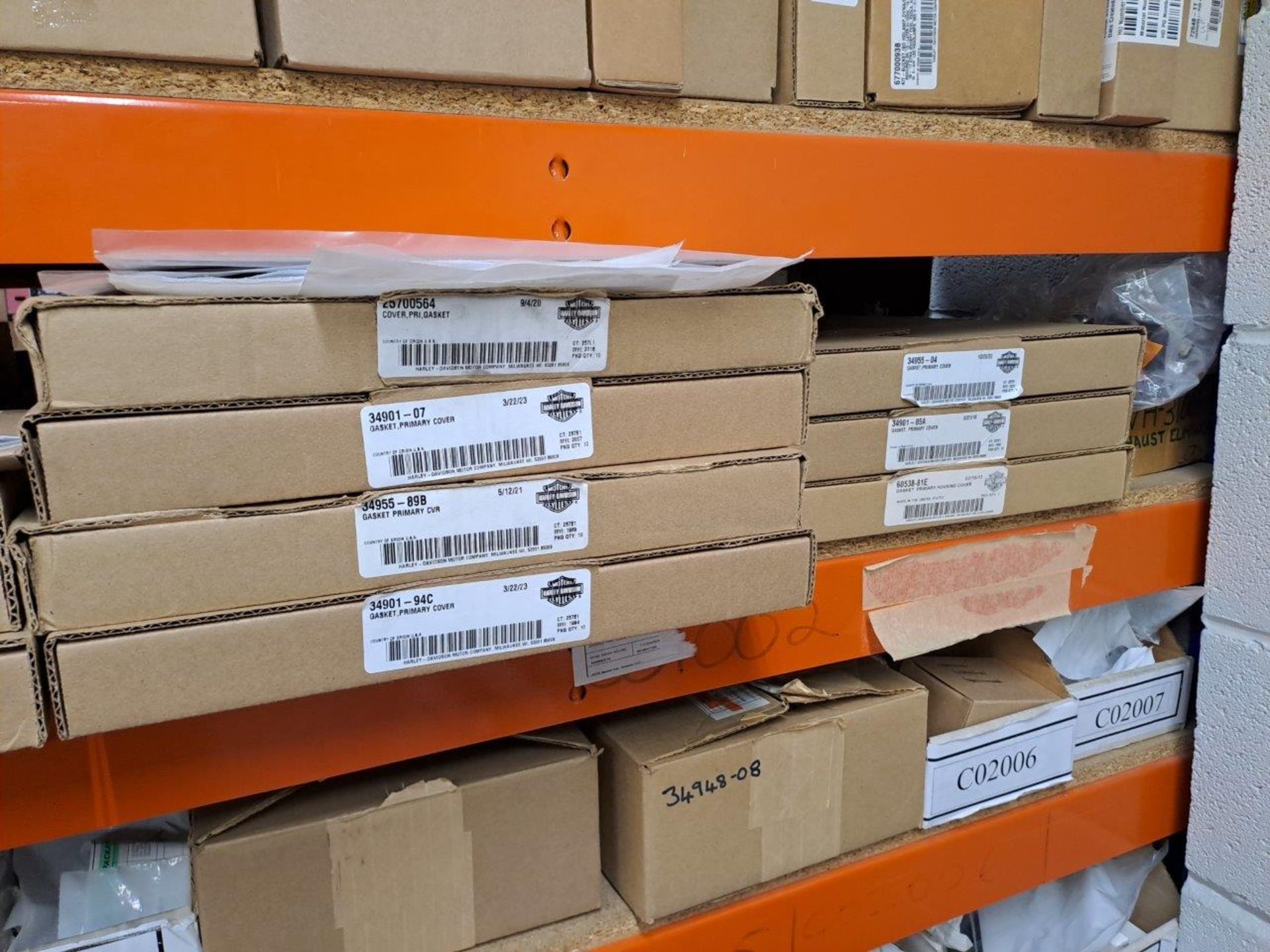 Quantity of Harley Davidson parts, to 4 shelves as pictured - Image 4 of 9