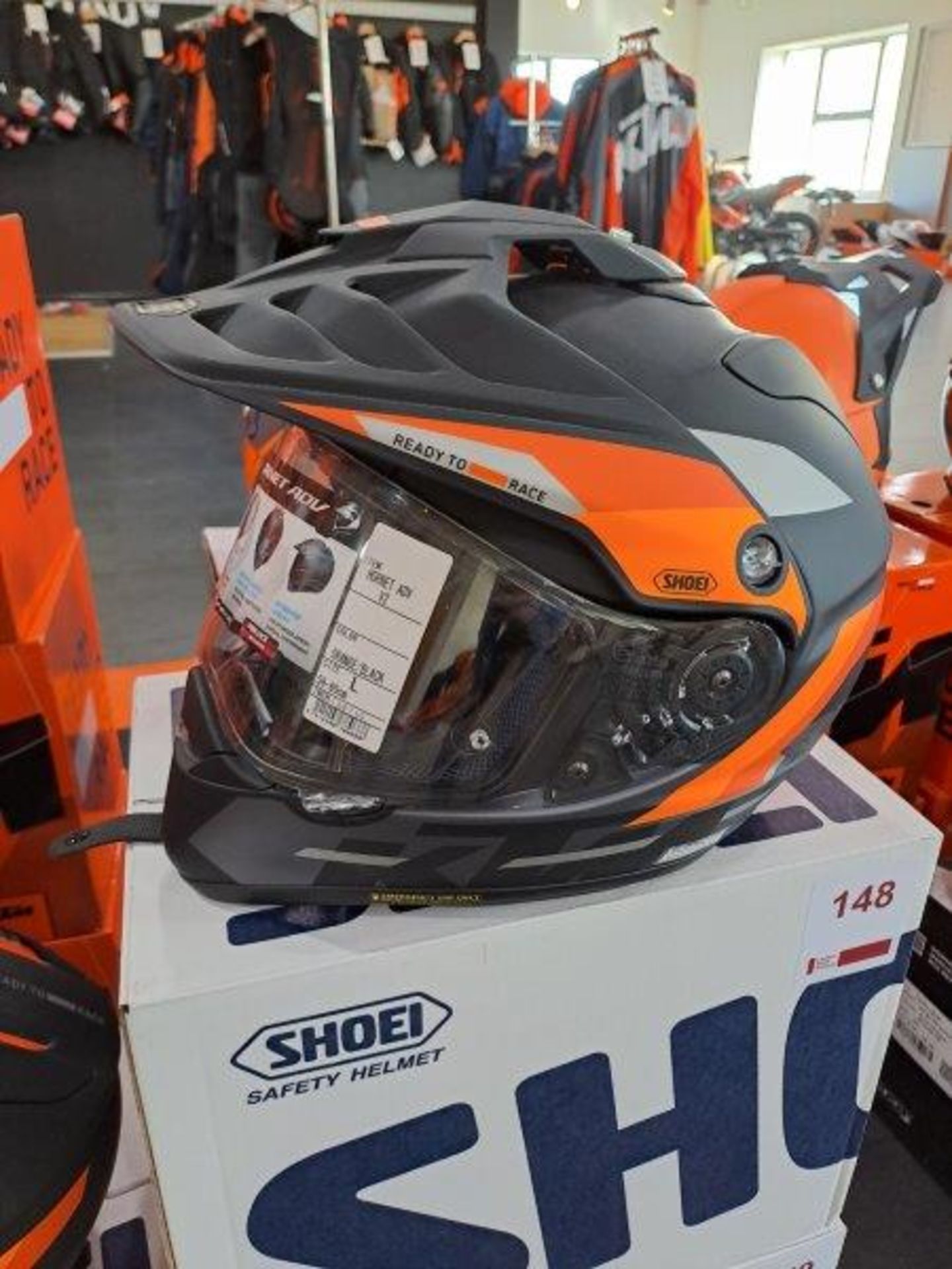 Shoei KTM Hornet ADV v2 L59-60 Motorbike Helmet - Image 3 of 6