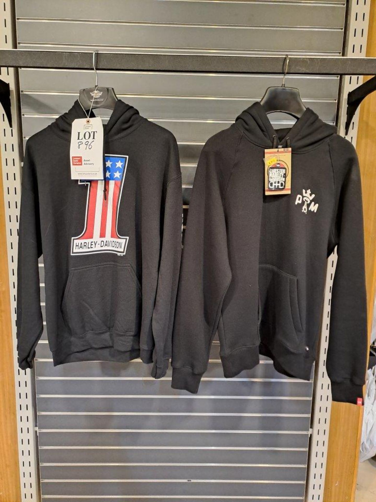 2 x Harley Davidson Medium Mens Hoodies - Image 2 of 7