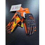 KTM Radical X v2 Gloves and Gravity FX Gloves Small Motorbike Gloves