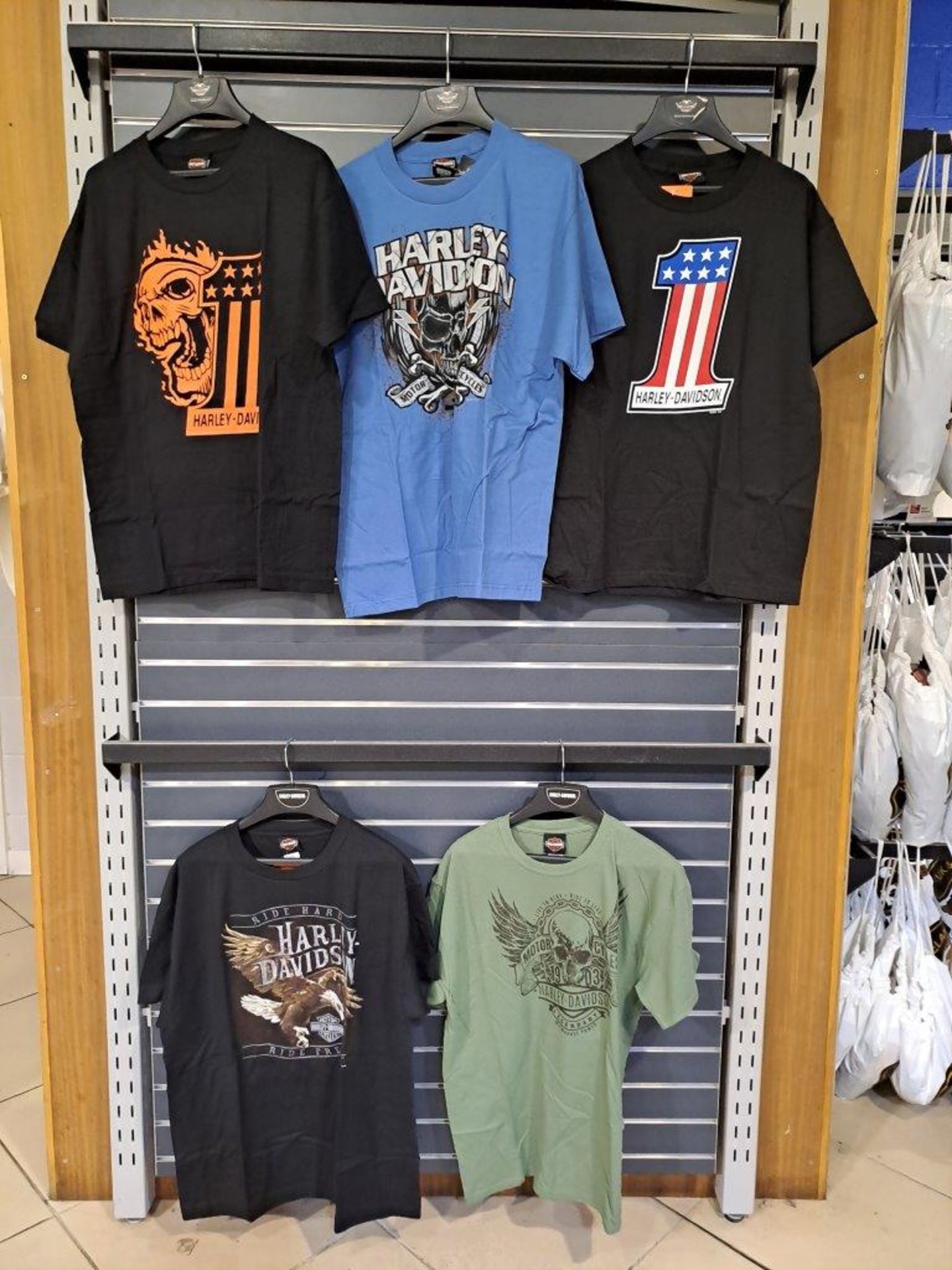 5 x Harley Davidson Large Mens T-Shirts