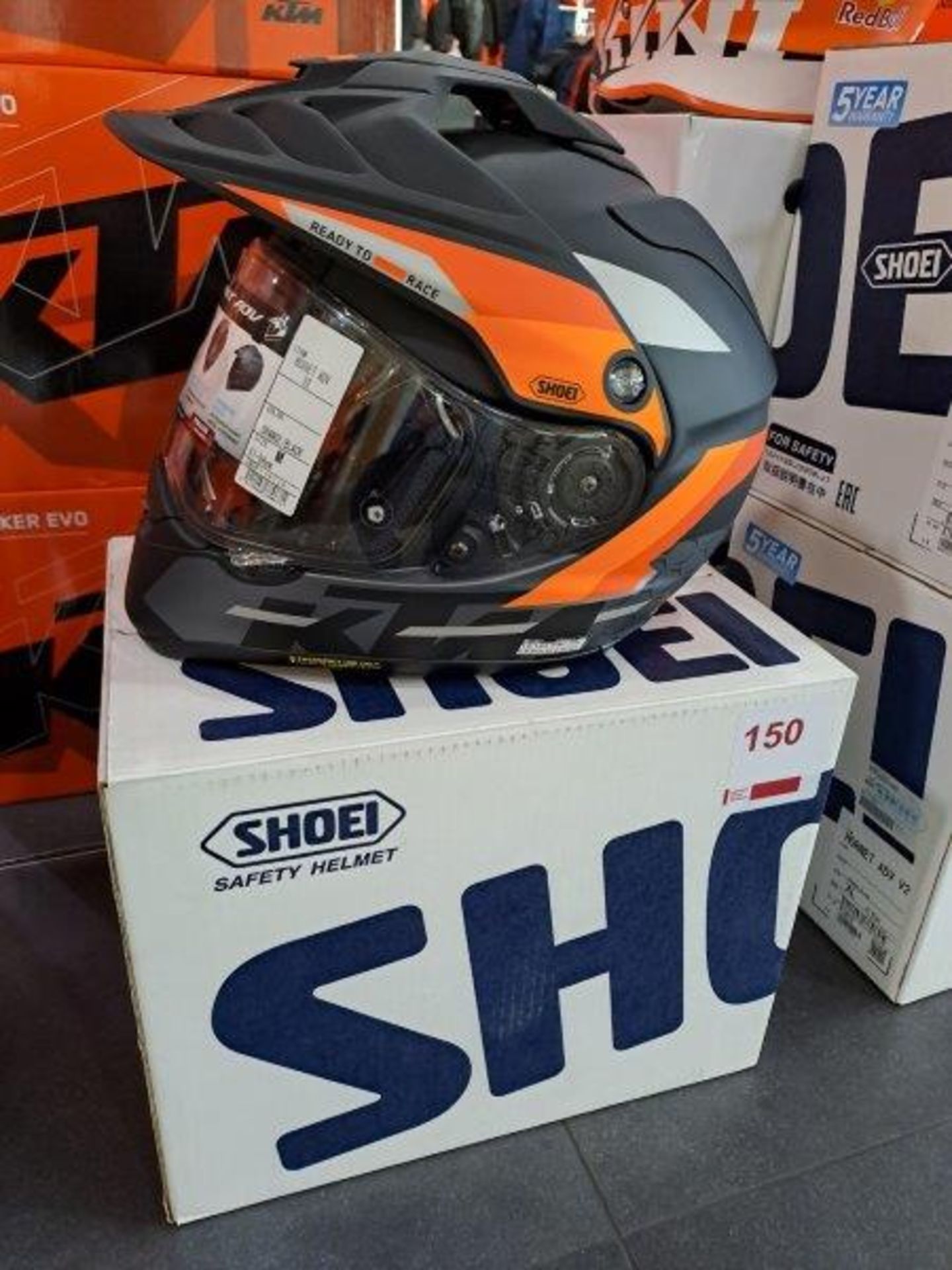 Shoei KTM Hornet ADV v2 M-57-58 Motorbike Helmet - Image 4 of 6