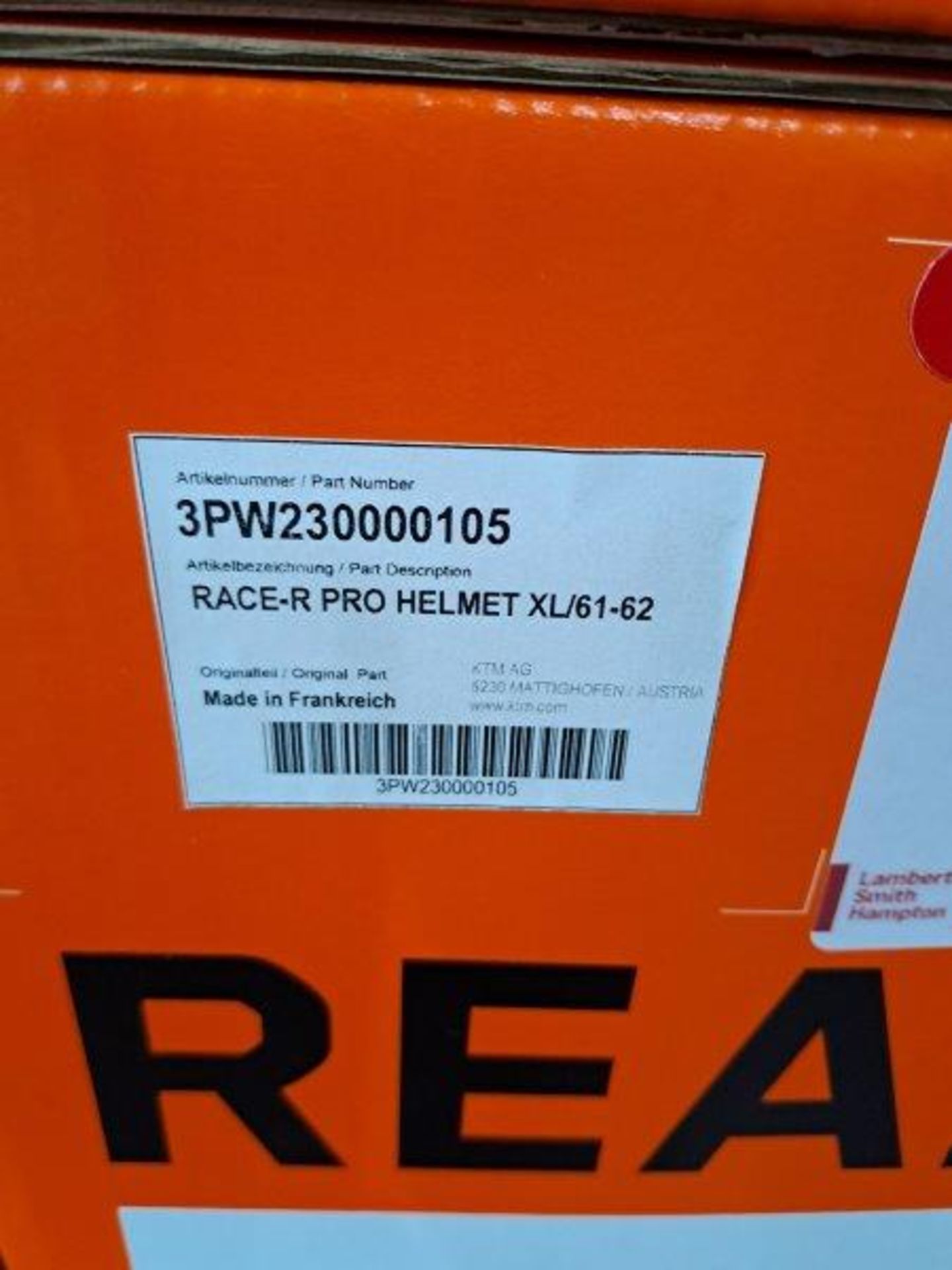 KTM Race R Pro XL-61-62 Motorbike Helmet - Image 4 of 7