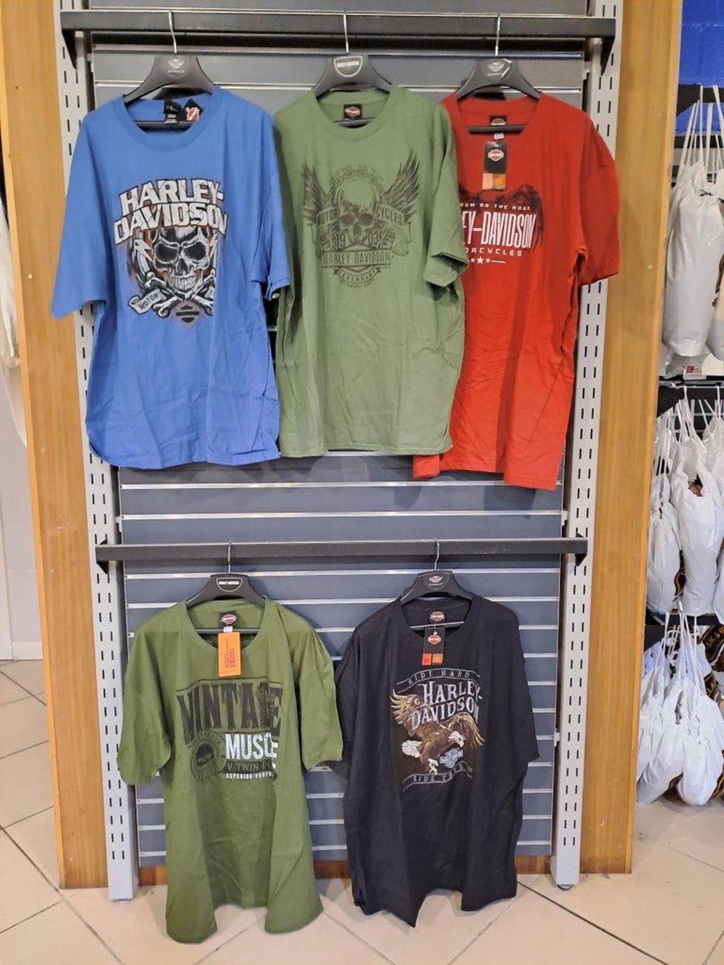 5 x Harley Davidson 2XL Mens T-Shirts