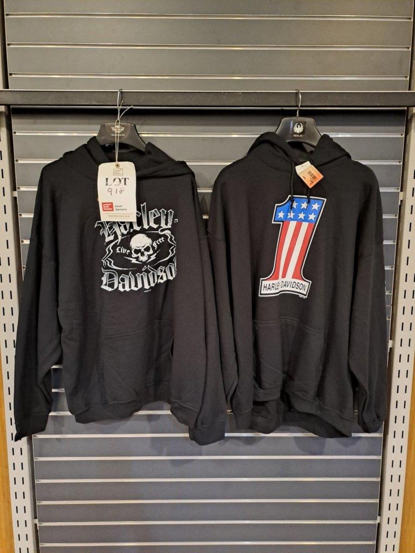 2 x Harley Davidson 2XL Mens Hoodies