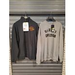 2 x Harley Davidson XL Mens Sweatshirt