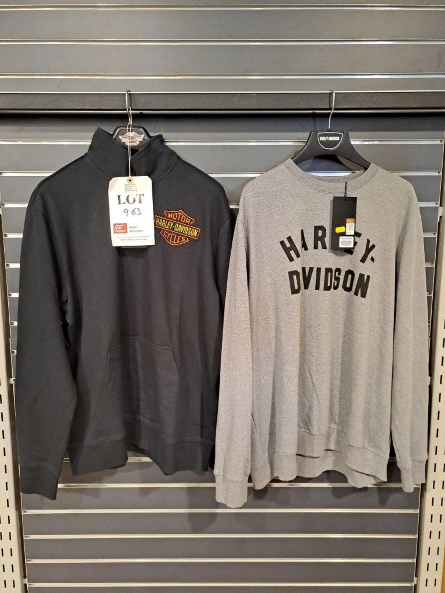 2 x Harley Davidson XL Mens Sweatshirt