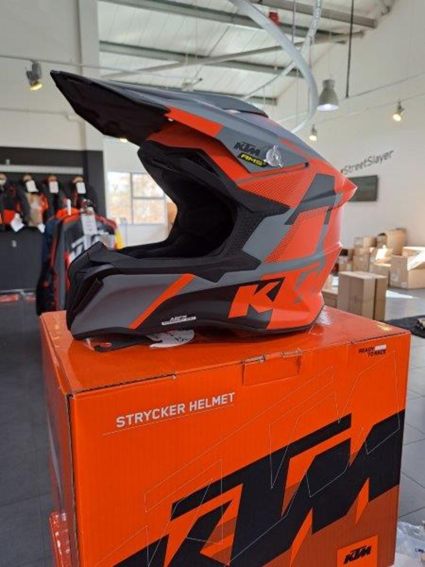 KTM Strycker S-56 Motorbike Helmet - Image 3 of 6