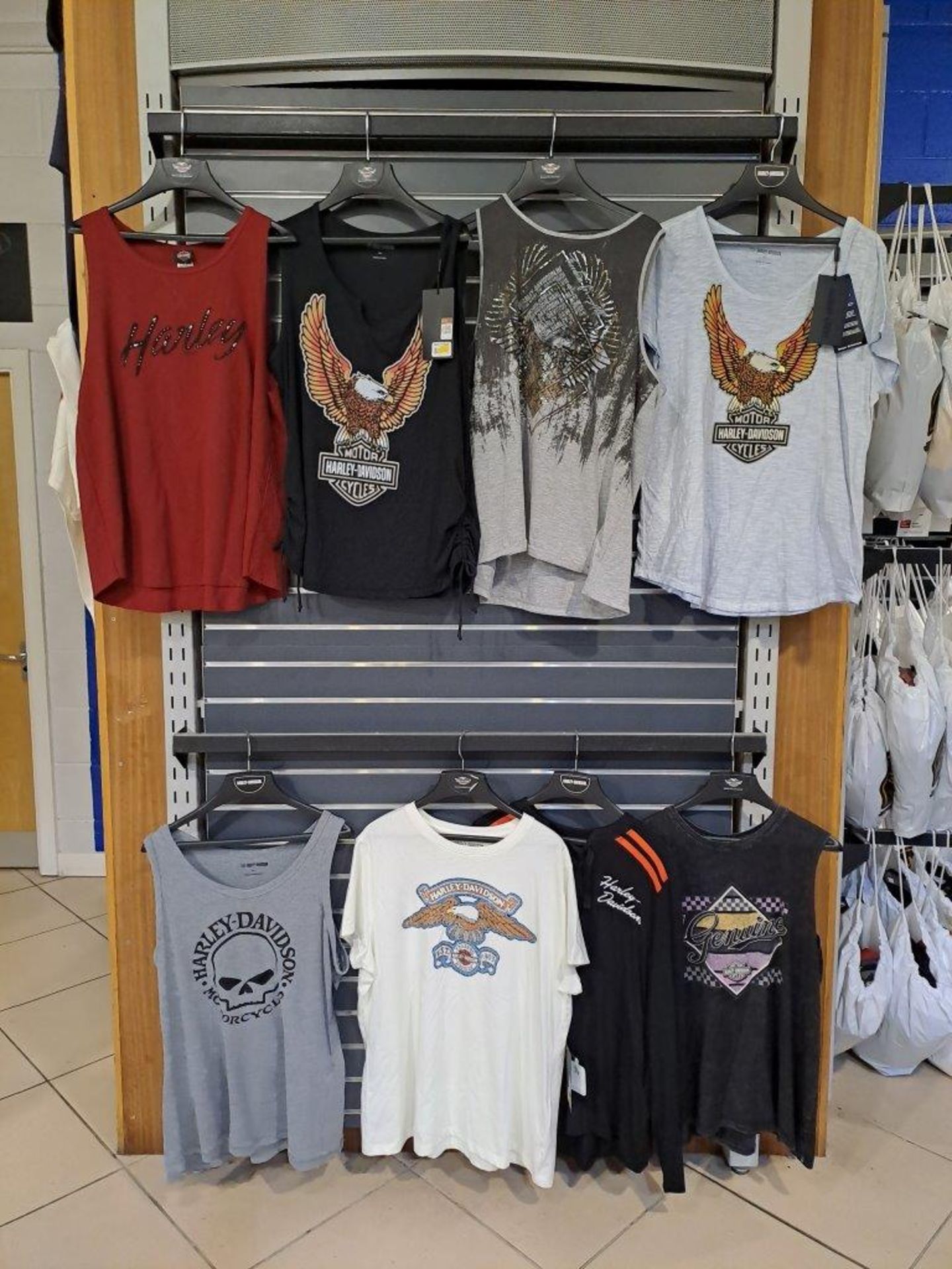 8 x Harley Davidson 2XL Womens T-Shirts/ Tops