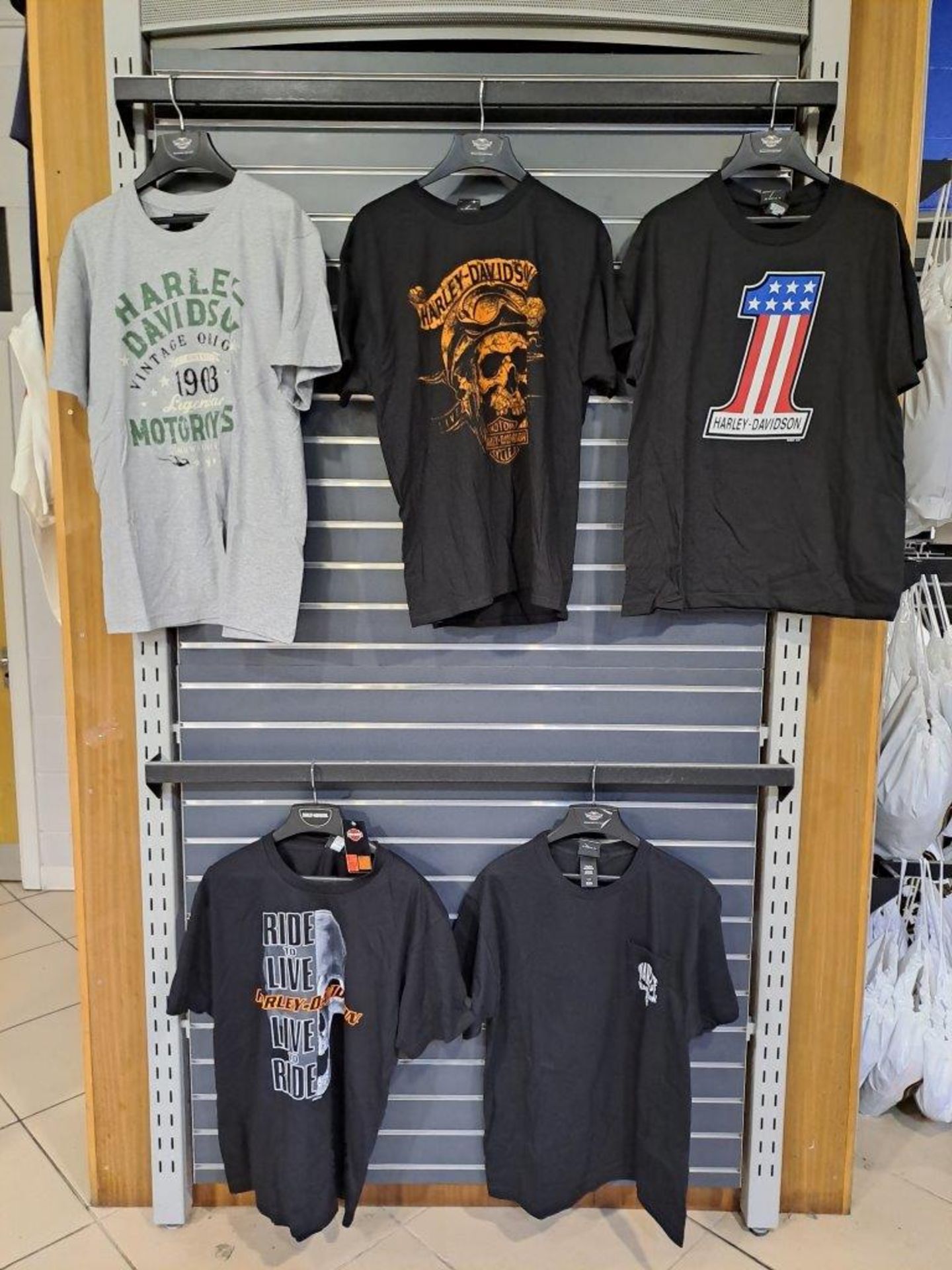 5 x Harley Davidson Large Mens T-Shirts