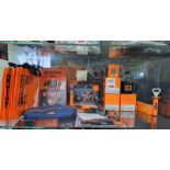 Contents of shelf of KTM Merchandise as pictured