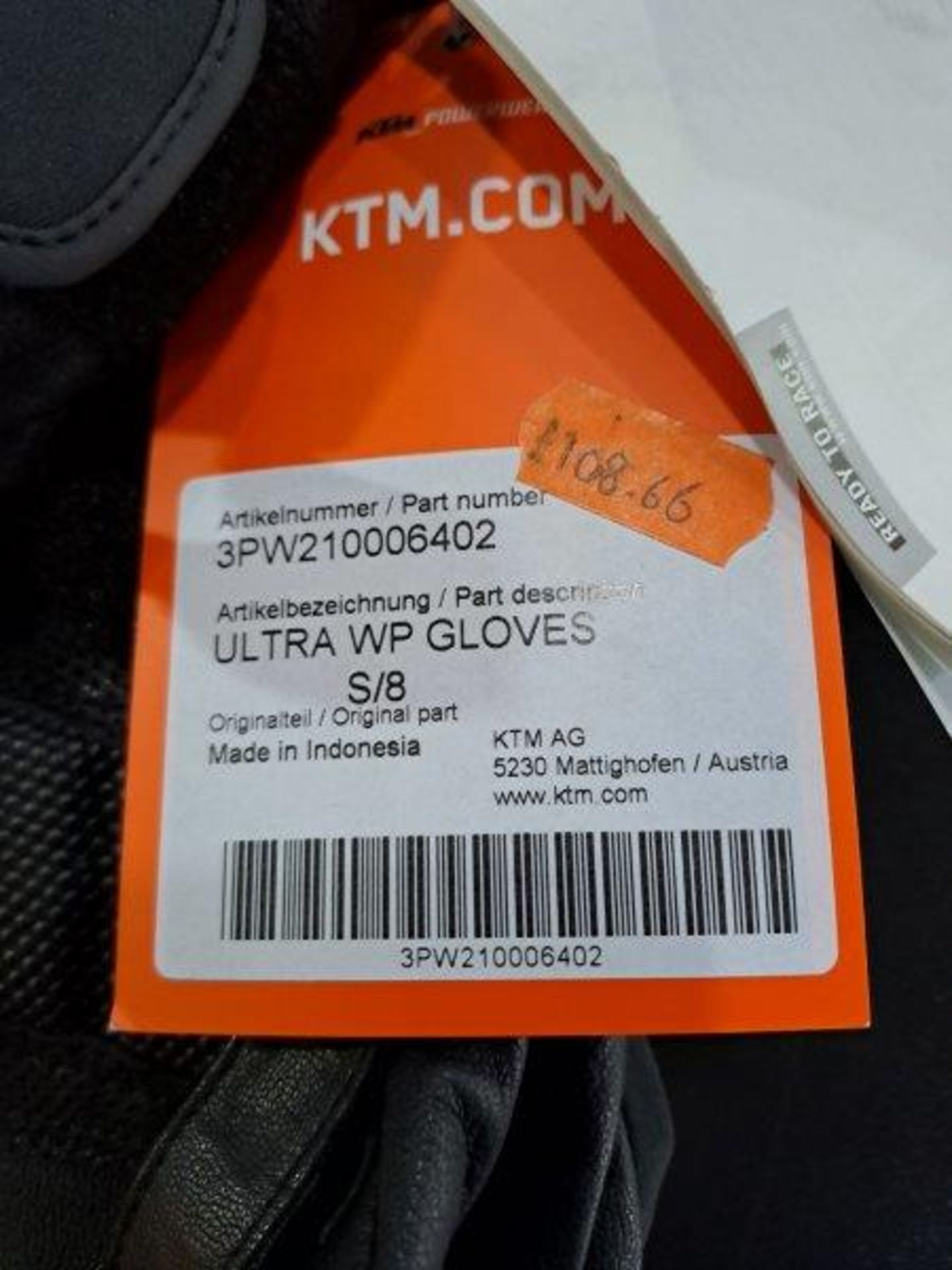 KTM SP-2 V3 Glove and Ultra WP Glove Motorbike Gloves - Image 5 of 7
