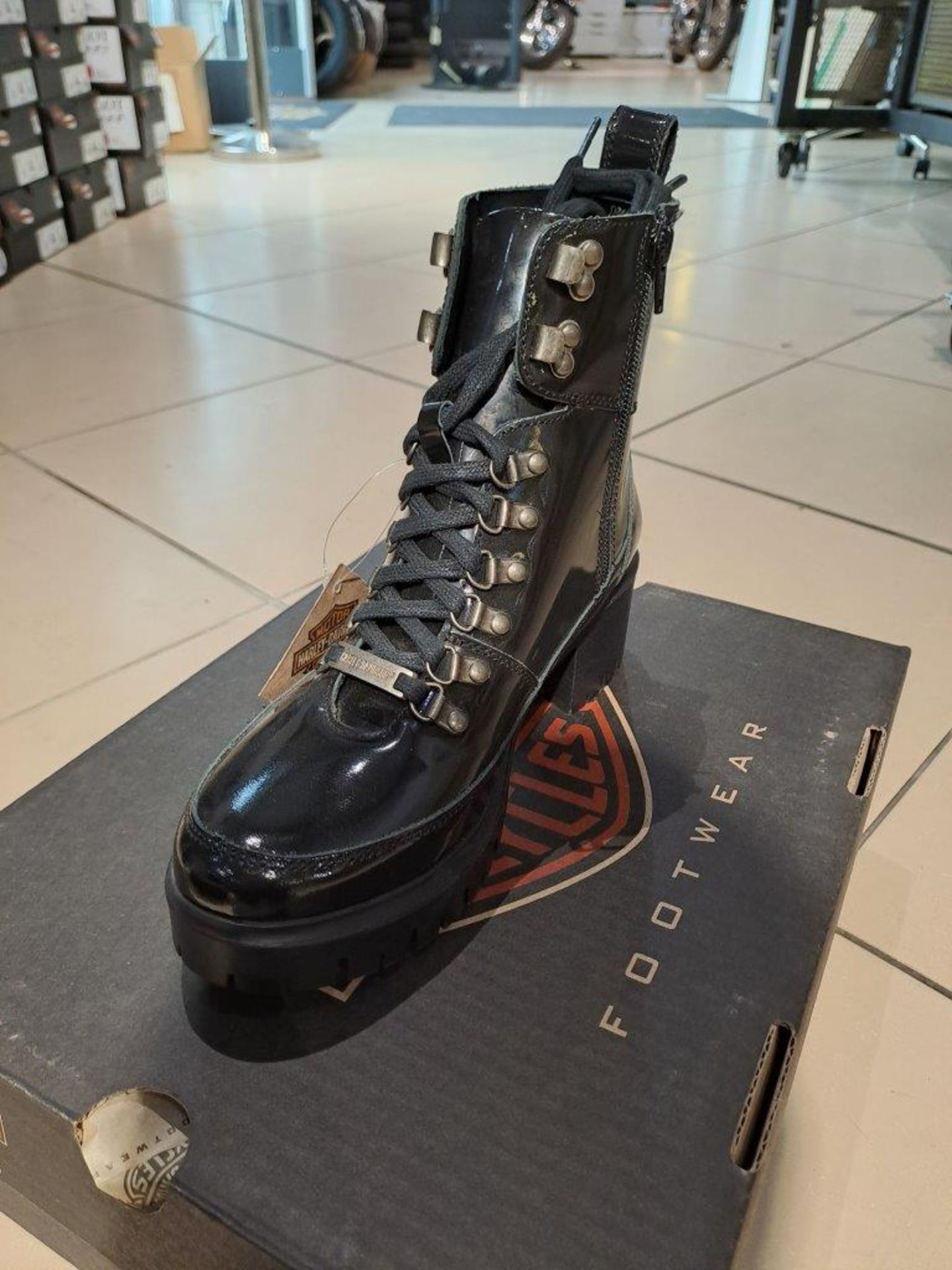 Harley Davidson Kenwood Size 7.5 Womens Boots - Image 5 of 9