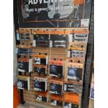 Quantity of Harley Davidson Parts & Accessories, to Retail Display board as Pictured