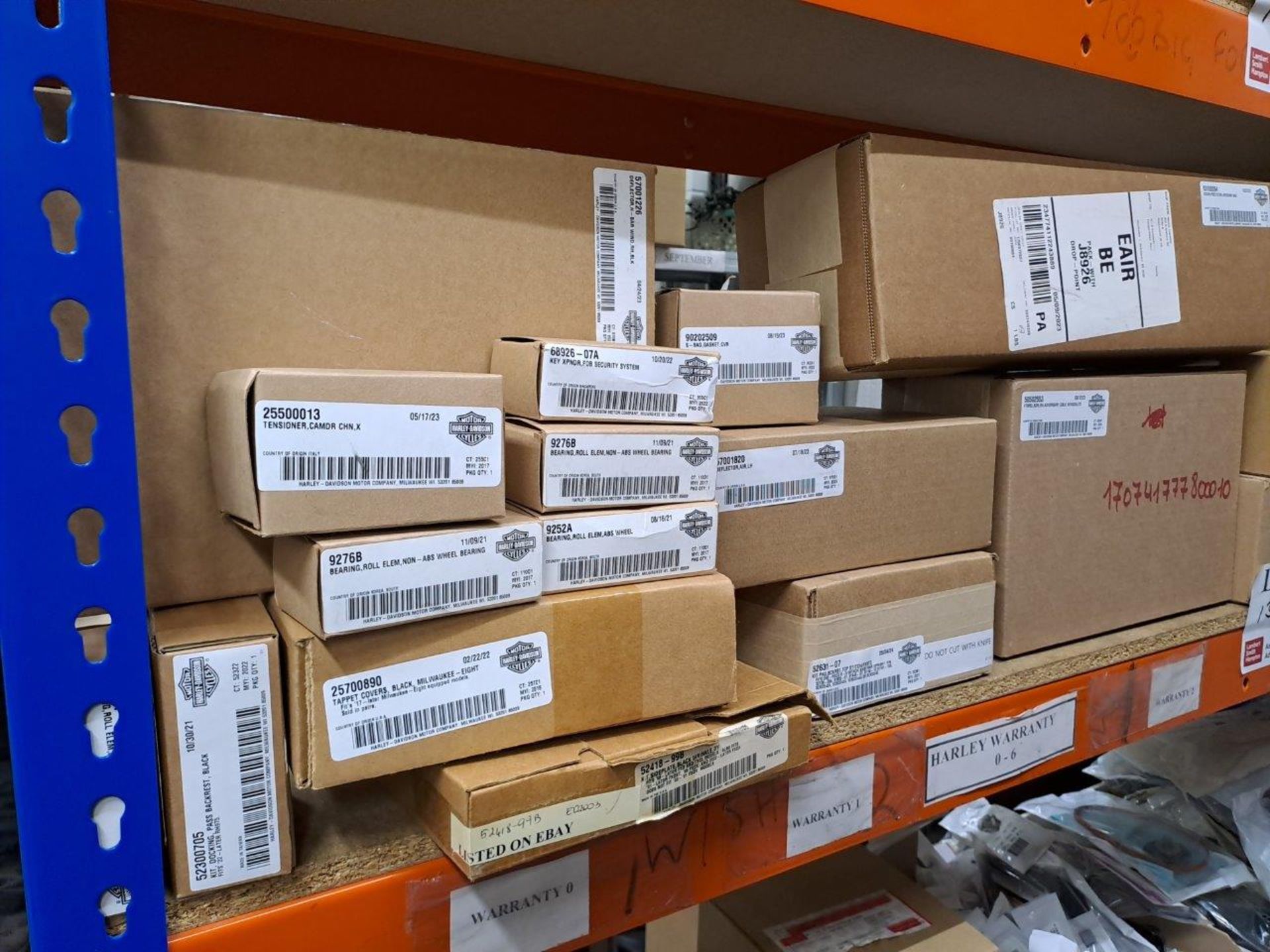 Quantity of Harley Davidson parts, to 3 shelves as pictured - Image 2 of 9