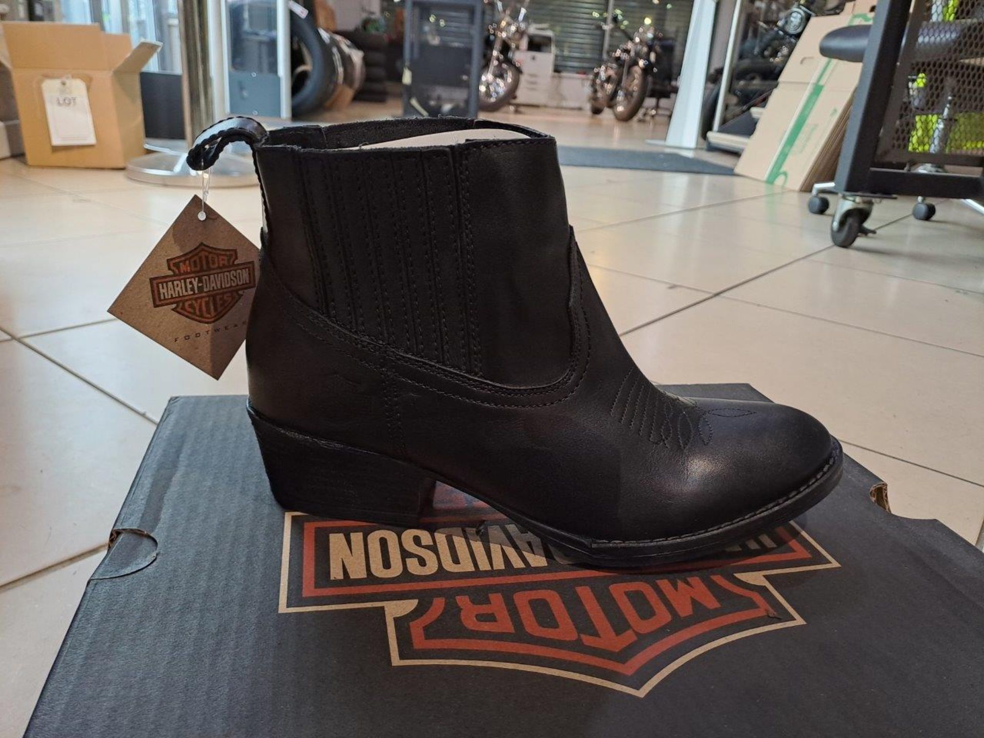Harley Davidson Curwood Size 7.5 Womens Boots - Image 3 of 8