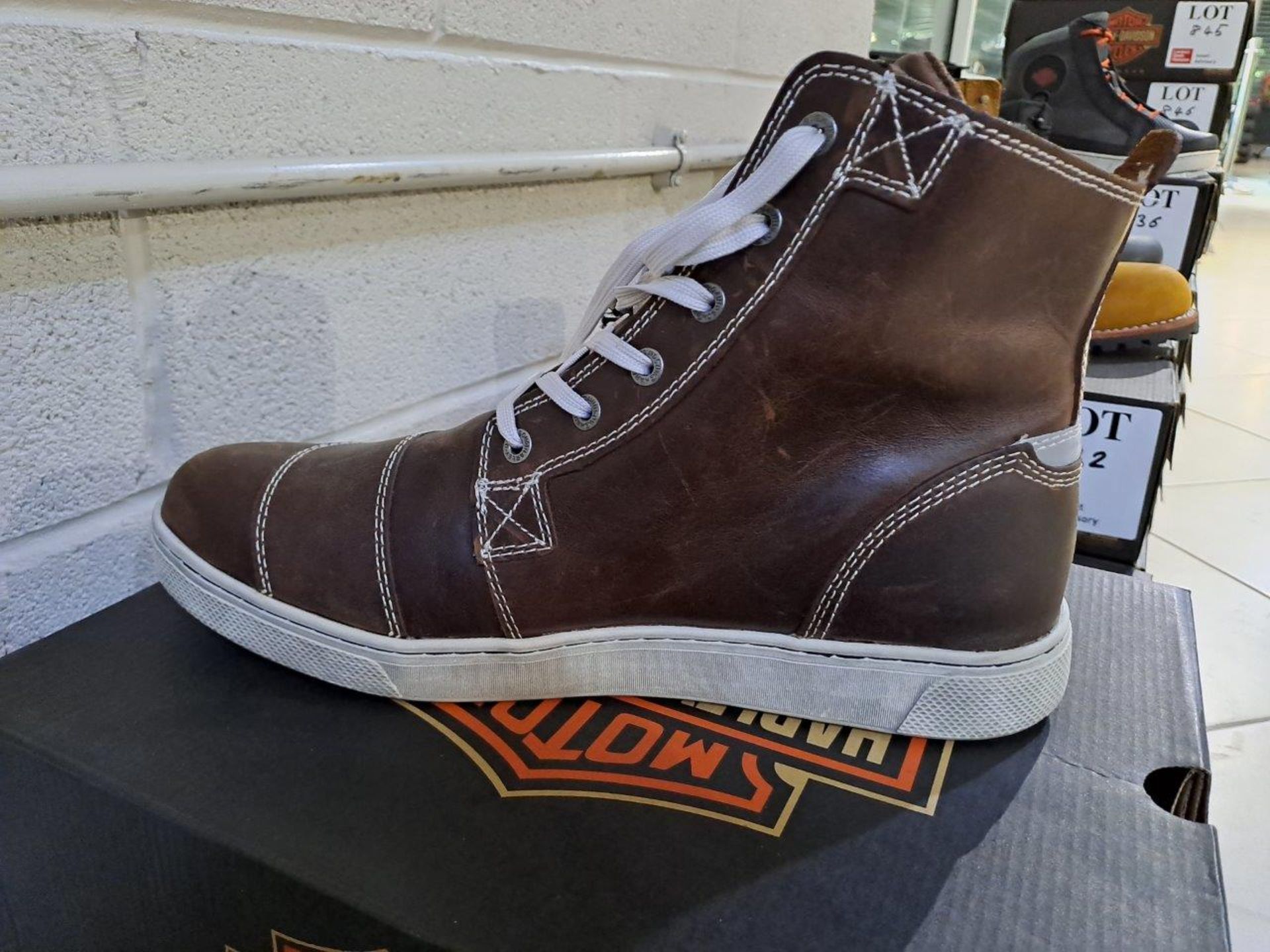 Harley Davidson Steinman Size 9 Mens Boots - Image 2 of 7