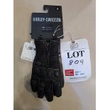 Harley Davidson Relay Womens Leather small Motorcycle Gloves
