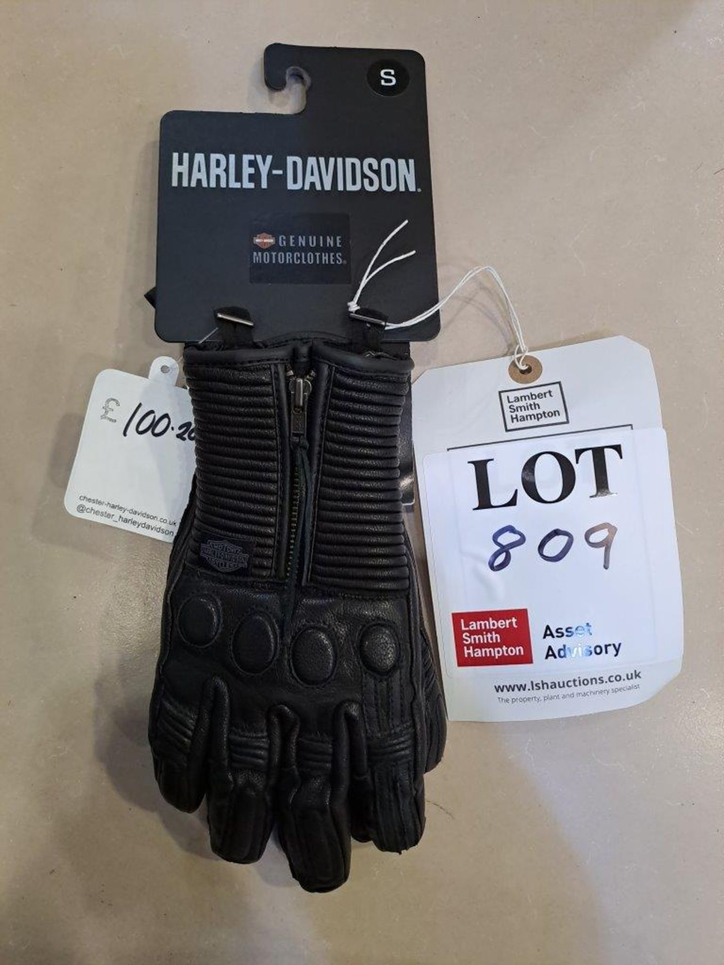 Harley Davidson Relay Womens Leather small Motorcycle Gloves