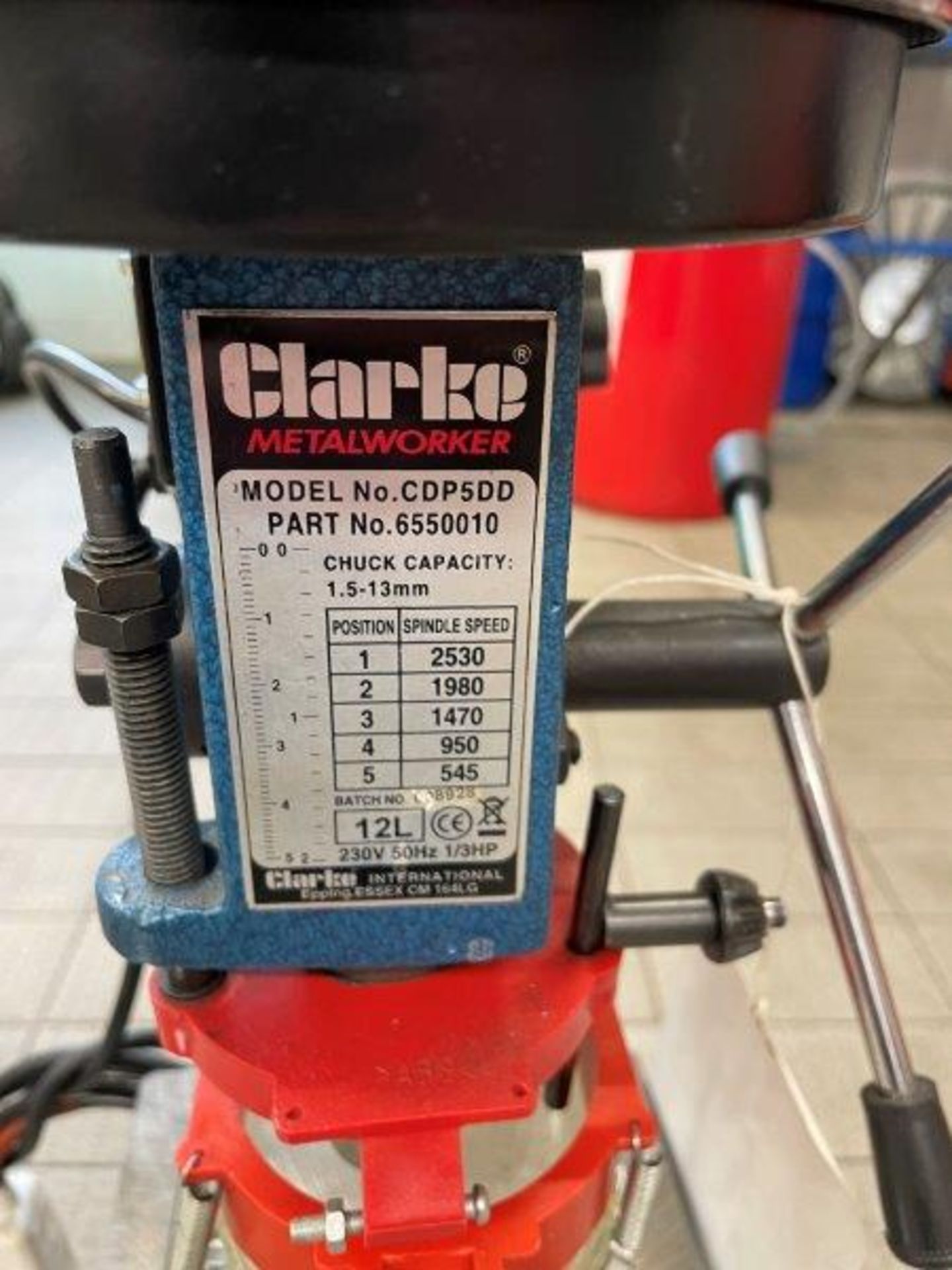 Clarke CDP5DD Pillar Drill - Image 2 of 4