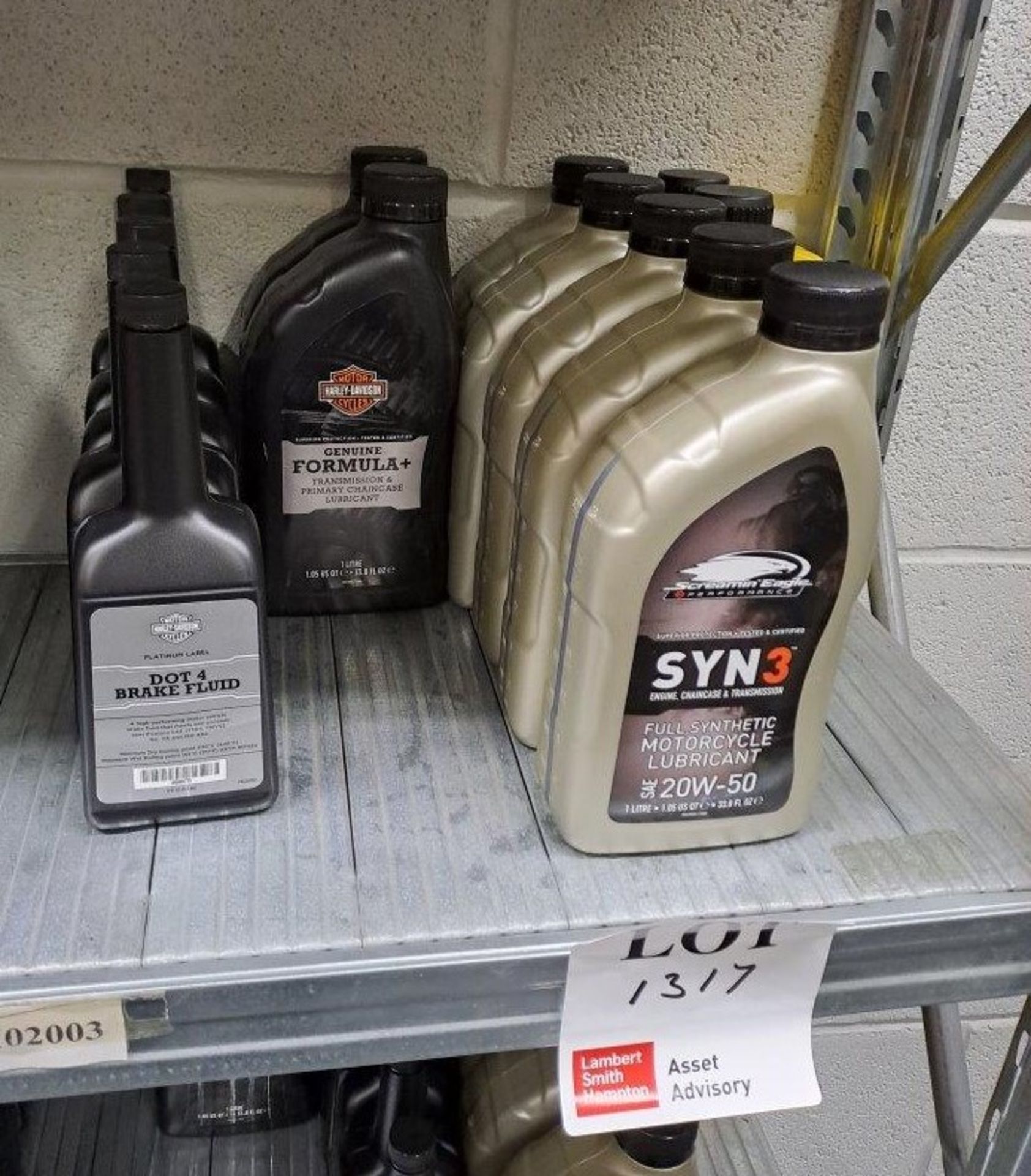 Quantity of Harley Davidson Transmission fluid, Oil & Brake fluid