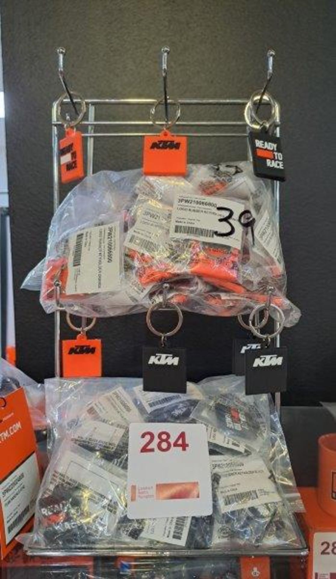 KTM Keyrings (Approx 75) and Stand - Image 2 of 4
